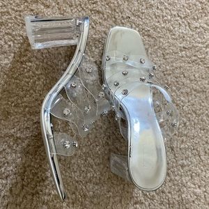 Zara transparent heel sandals
